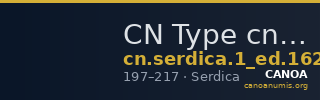 CN Type cn.serdica.1_ed.162 — CANOA