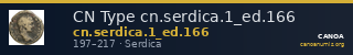 CN Type cn.serdica.1_ed.166 — CANOA