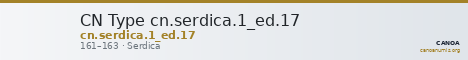 CN Type cn.serdica.1_ed.17 — CANOA