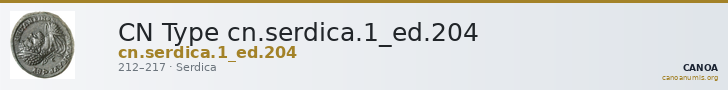 CN Type cn.serdica.1_ed.204 — CANOA