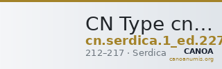 CN Type cn.serdica.1_ed.227 — CANOA