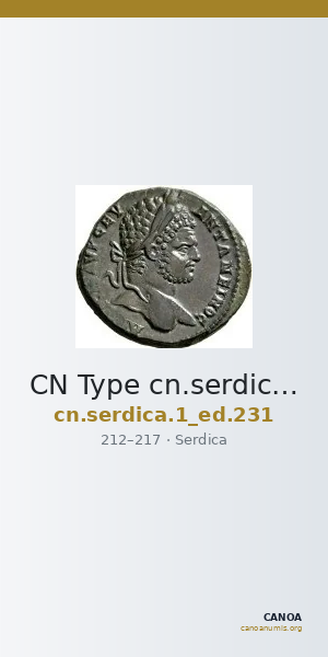 CN Type cn.serdica.1_ed.231 — CANOA