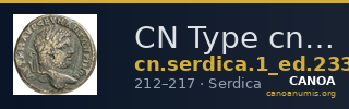 CN Type cn.serdica.1_ed.233 — CANOA