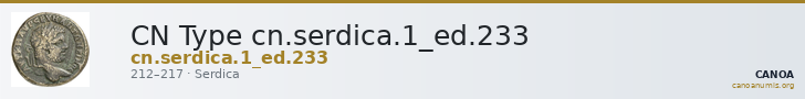 CN Type cn.serdica.1_ed.233 — CANOA