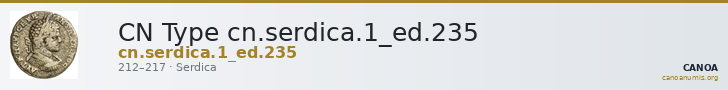 CN Type cn.serdica.1_ed.235 — CANOA