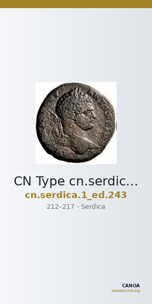 CN Type cn.serdica.1_ed.243 — CANOA