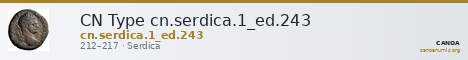 CN Type cn.serdica.1_ed.243 — CANOA