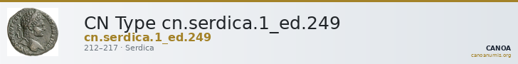CN Type cn.serdica.1_ed.249 — CANOA