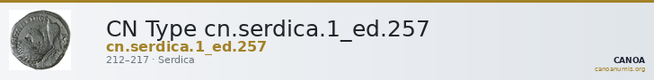 CN Type cn.serdica.1_ed.257 — CANOA