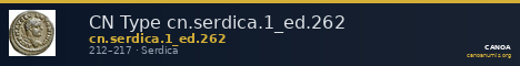 CN Type cn.serdica.1_ed.262 — CANOA