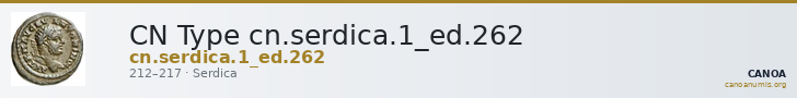 CN Type cn.serdica.1_ed.262 — CANOA