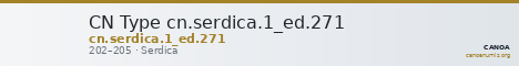 CN Type cn.serdica.1_ed.271 — CANOA