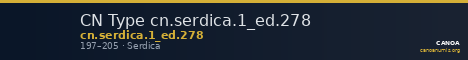 CN Type cn.serdica.1_ed.278 — CANOA