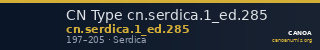 CN Type cn.serdica.1_ed.285 — CANOA