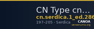 CN Type cn.serdica.1_ed.286 — CANOA