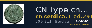 CN Type cn.serdica.1_ed.291 — CANOA