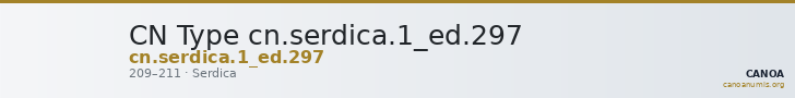 CN Type cn.serdica.1_ed.297 — CANOA