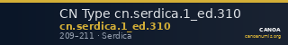 CN Type cn.serdica.1_ed.310 — CANOA