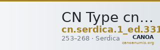 CN Type cn.serdica.1_ed.331 — CANOA