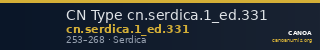 CN Type cn.serdica.1_ed.331 — CANOA