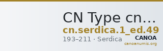 CN Type cn.serdica.1_ed.49 — CANOA