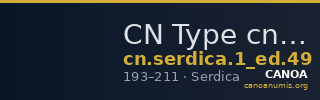 CN Type cn.serdica.1_ed.49 — CANOA