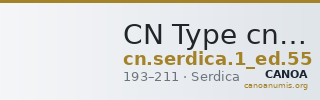 CN Type cn.serdica.1_ed.55 — CANOA