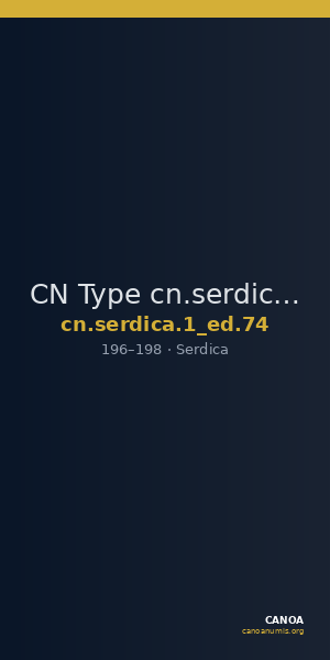 CN Type cn.serdica.1_ed.74 — CANOA