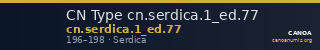 CN Type cn.serdica.1_ed.77 — CANOA
