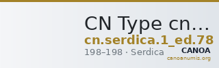 CN Type cn.serdica.1_ed.78 — CANOA
