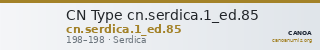 CN Type cn.serdica.1_ed.85 — CANOA