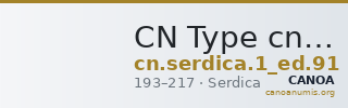 CN Type cn.serdica.1_ed.91 — CANOA