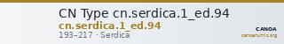CN Type cn.serdica.1_ed.94 — CANOA