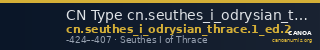 CN Type cn.seuthes_i_odrysian_thrace.1_ed.2 — CANOA