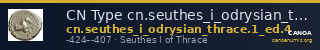 CN Type cn.seuthes_i_odrysian_thrace.1_ed.4 — CANOA