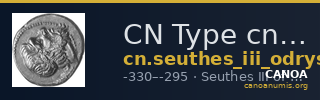 CN Type cn.seuthes_iii_odrysian_thrace.1_ed.1 — CANOA