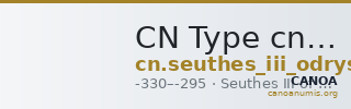 CN Type cn.seuthes_iii_odrysian_thrace.1_ed.2 — CANOA
