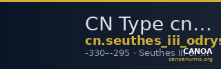 CN Type cn.seuthes_iii_odrysian_thrace.1_ed.2 — CANOA