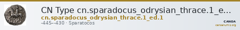 CN Type cn.sparadocus_odrysian_thrace.1_ed.1 — CANOA
