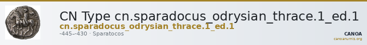 CN Type cn.sparadocus_odrysian_thrace.1_ed.1 — CANOA