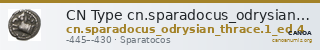 CN Type cn.sparadocus_odrysian_thrace.1_ed.4 — CANOA