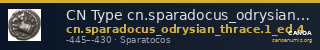 CN Type cn.sparadocus_odrysian_thrace.1_ed.4 — CANOA
