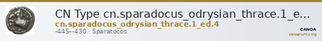 CN Type cn.sparadocus_odrysian_thrace.1_ed.4 — CANOA