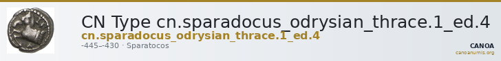 CN Type cn.sparadocus_odrysian_thrace.1_ed.4 — CANOA