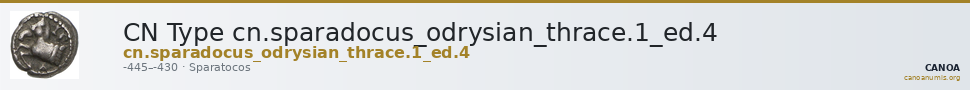 CN Type cn.sparadocus_odrysian_thrace.1_ed.4 — CANOA