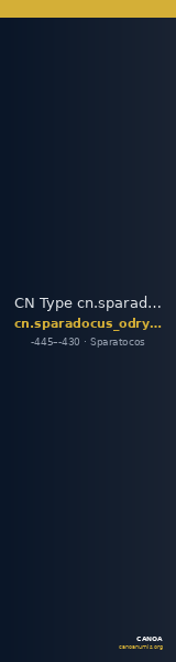 CN Type cn.sparadocus_odrysian_thrace.1_ed.5 — CANOA
