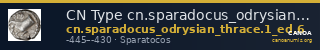 CN Type cn.sparadocus_odrysian_thrace.1_ed.6 — CANOA