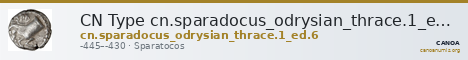 CN Type cn.sparadocus_odrysian_thrace.1_ed.6 — CANOA