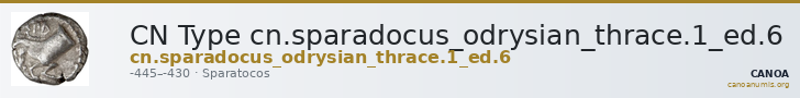 CN Type cn.sparadocus_odrysian_thrace.1_ed.6 — CANOA