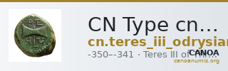 CN Type cn.teres_iii_odrysian_thrace.1_ed.6 — CANOA